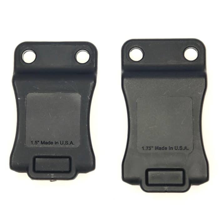 1.5 inch and 1.75 inch plastic iwb clips